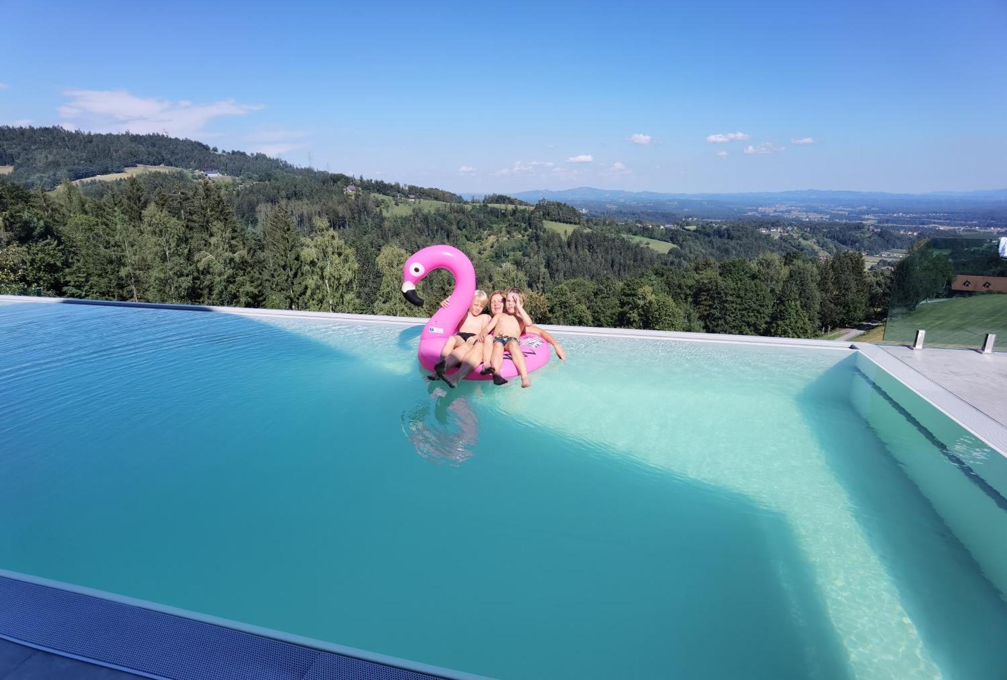Chalet-Suedsteiermark - Traumhafte Aussicht, Infinity Pool, Privatsphaere, Klima Und De-Luxe Ausstattung Schwanberg 外观 照片